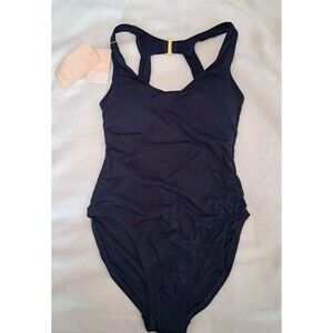 Andie Swim Catalina One Piece Swimsuit Navy Blue Padded Size S NWT